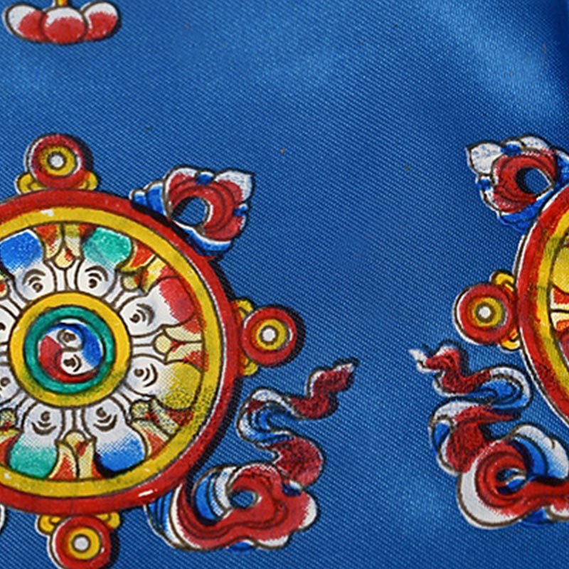 Buddha Stones Tibetan Lucky Blessing 5 Colors Khata Decoration - image 6