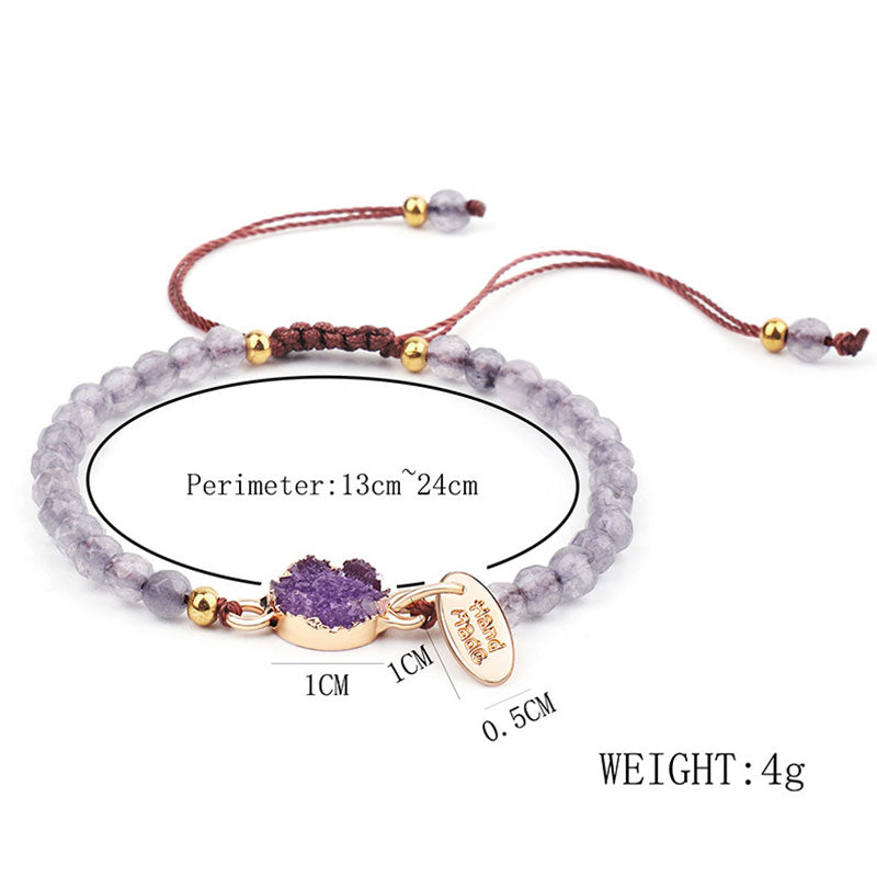 Buddha Stones Natural Crystal Charm Lucky Healing Bracelet - image 4