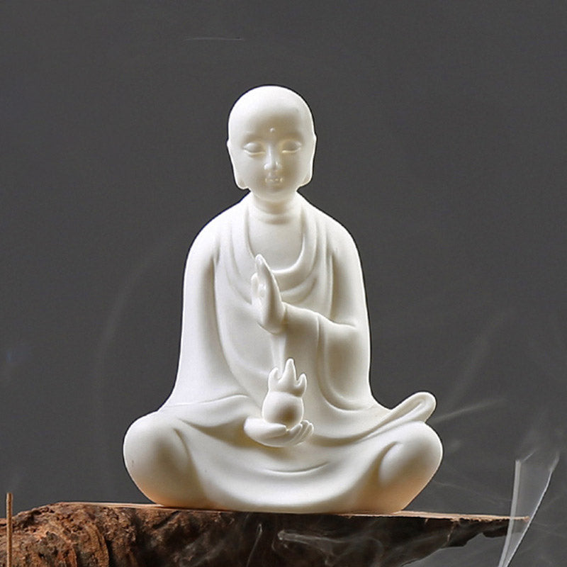 Buddha Avalokitesvara Ksitigarbha Bodhisattva Blessing Ceramic LED Decoration - image 7
