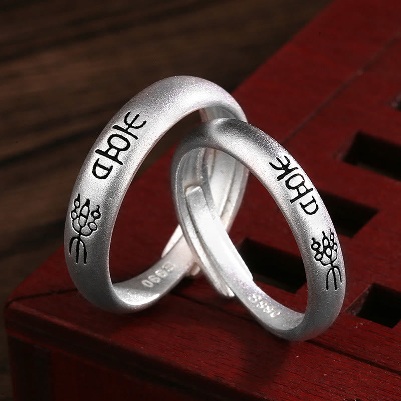 Buddha Stones Peace And Joy Copper Luck Wealth Ring - 5mm - Joy - image 0