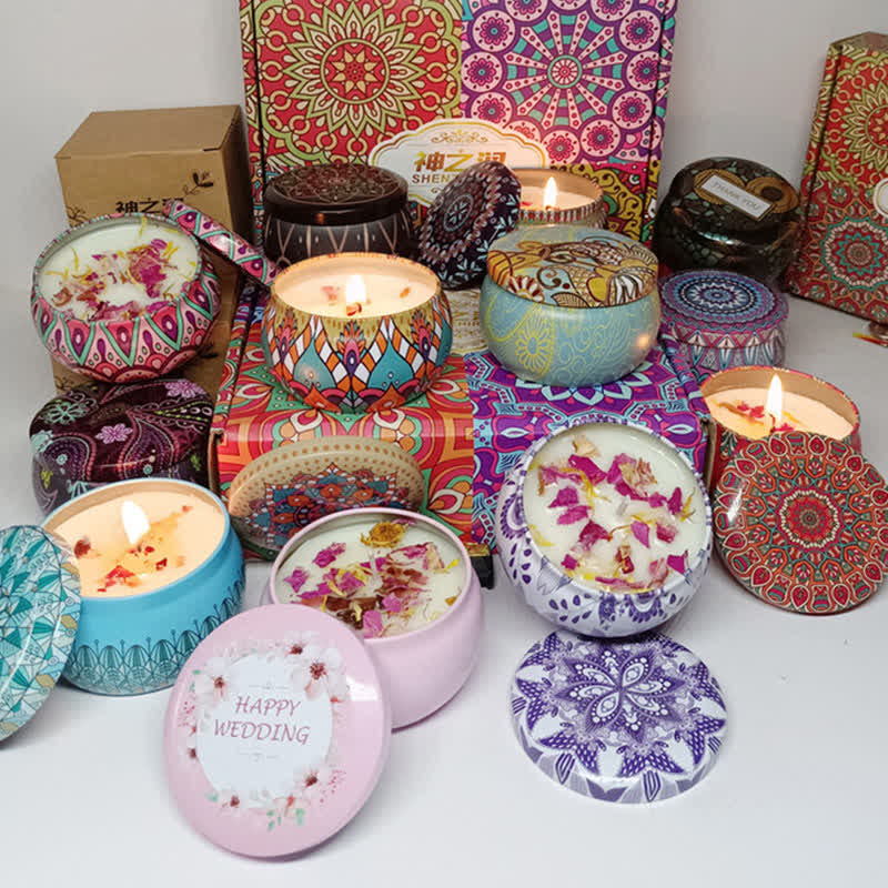 White Tea Ginger Flower Lavender Gardenia Scented Soy Wax Candle Gift For Family Friends - image 5