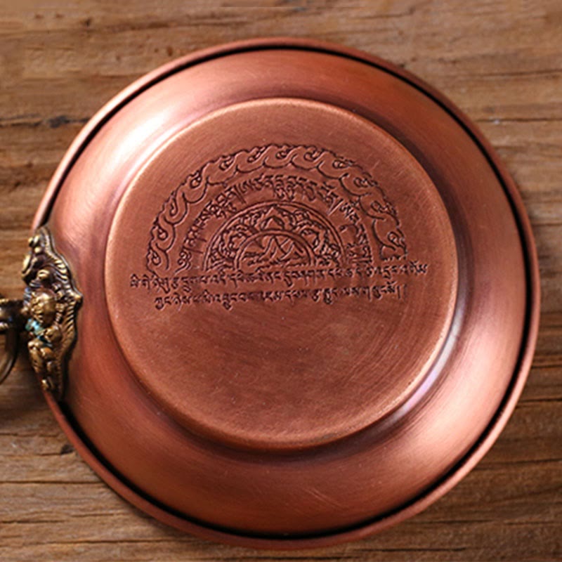Buddha Stones Small Copper Prayer Altar Portable Burning Holder Incense Sage Smudging Rituals Use Items - image 5