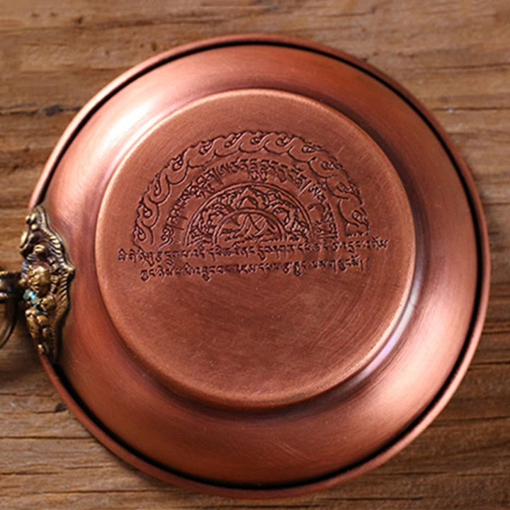 Buddha Stones Small Copper Prayer Altar Portable Burning Holder Incense Sage Smudging Rituals Use Items - image 5