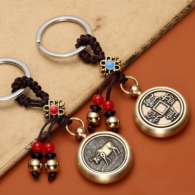 12 Chinese Zodiac Blessing Wealth Fortune Keychain - image 0