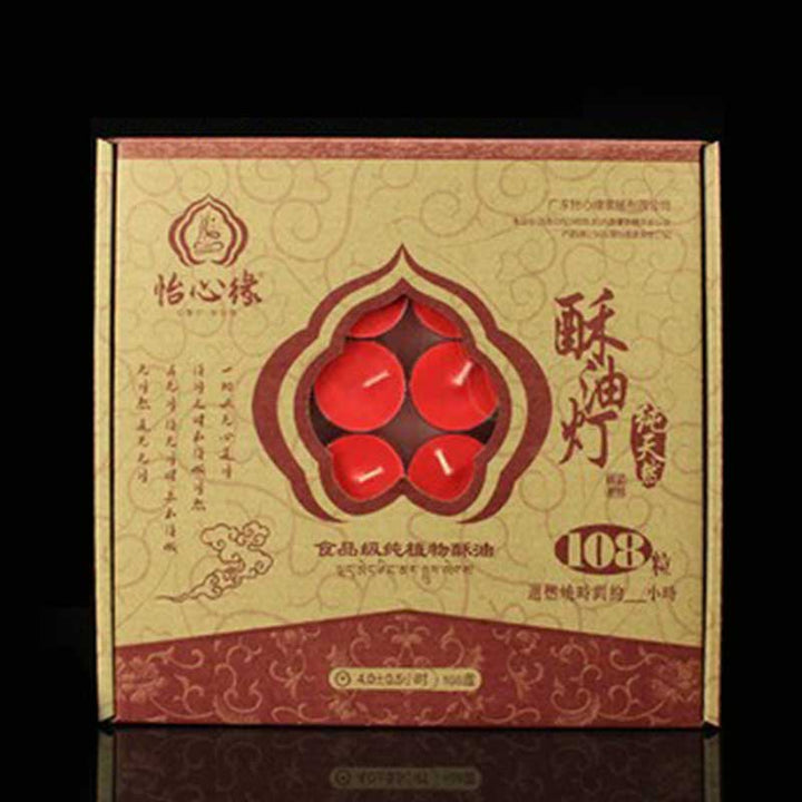 108Pcs Meditation Prayer Altar Candle Temple Rituals Use Items - Red - image 7