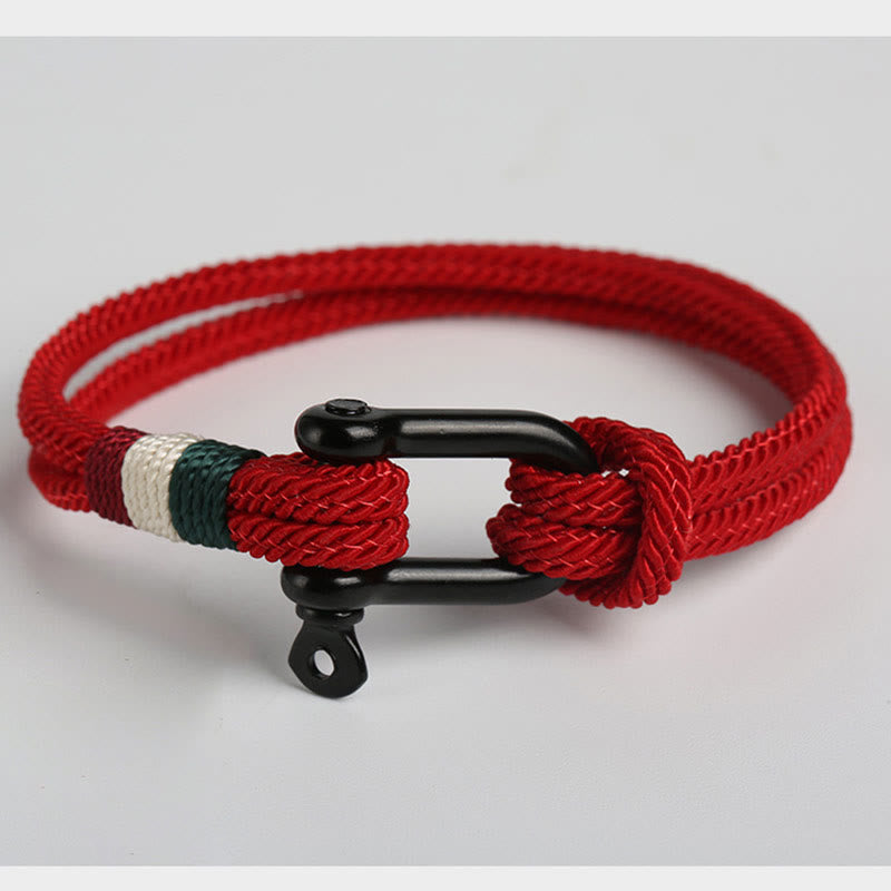 Buddha Stones Simple Design Luck Stainless Steel Buckle Bracelet - image 1