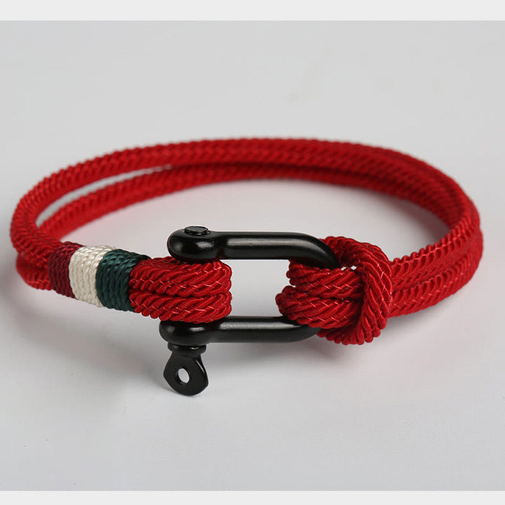 Buddha Stones Simple Design Luck Stainless Steel Buckle Bracelet - image 1