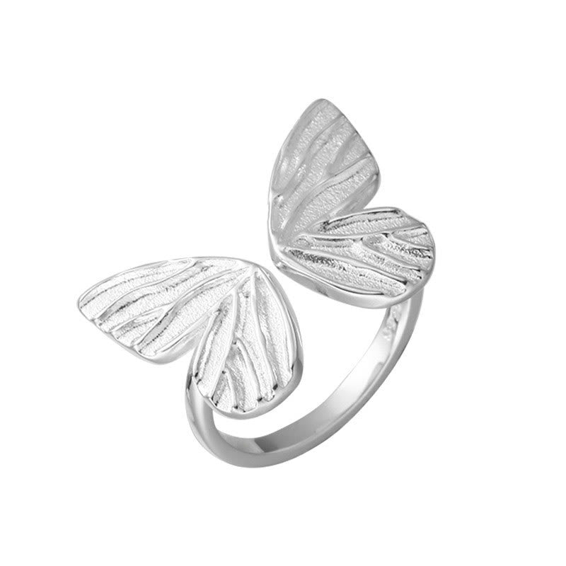 Buddha Stones 925 Sterling Silver Butterfly Love Freedom Ring - image 9