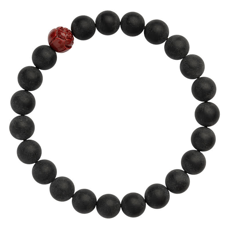 Buddha Stones Tibetan Cypress Cinnabar Lotus Healing Bracelet - image 11