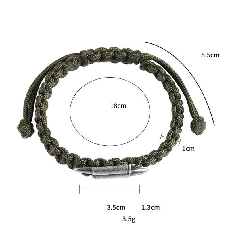 Buddha Stones 925 Sterling Silver Bullet Design Braided Rope Bracelet - image 10
