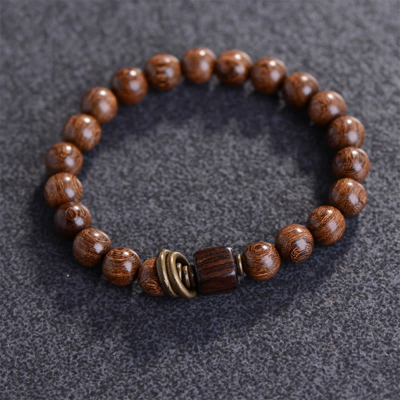 Buddha Stones Phoebe Zhennan Wood Spirituality Bracelet - 17-19cm - image 0