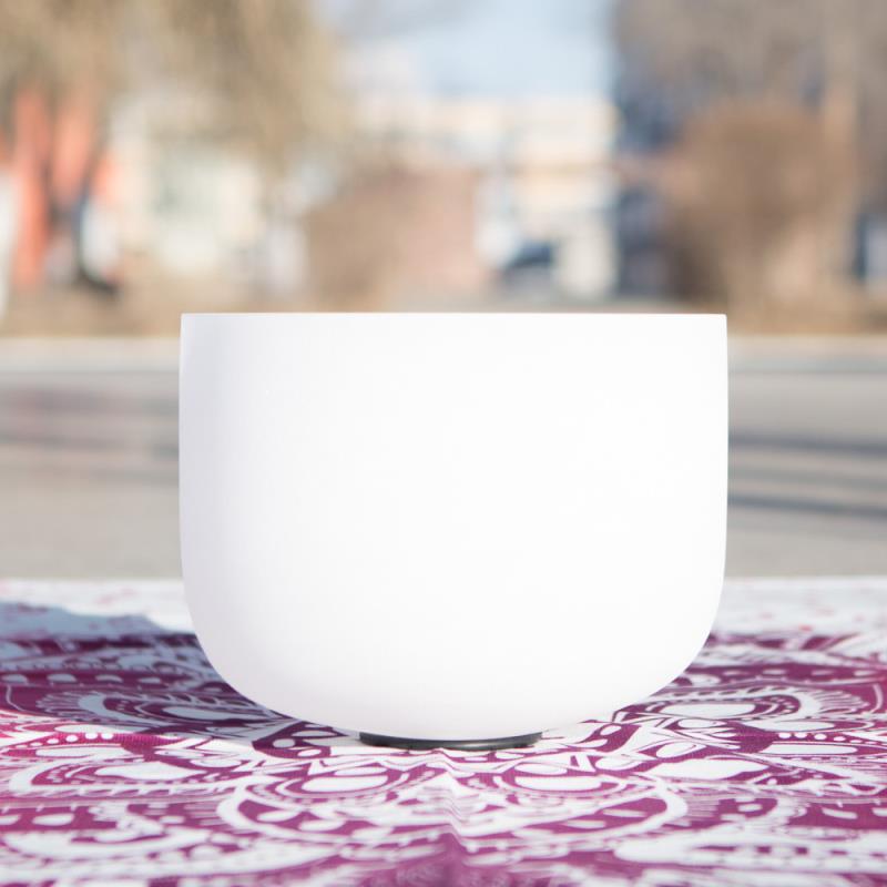 Tibetan Crystal Sound Bowl Handcrafted for Yoga Healing and Meditation Singing Bowl - image 2