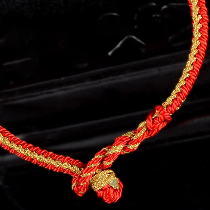Buddha Stones 925 Sterling Silver Om Mani Padme Hum Prayer Wheel Luck Strength Red String Bracelet - image 2