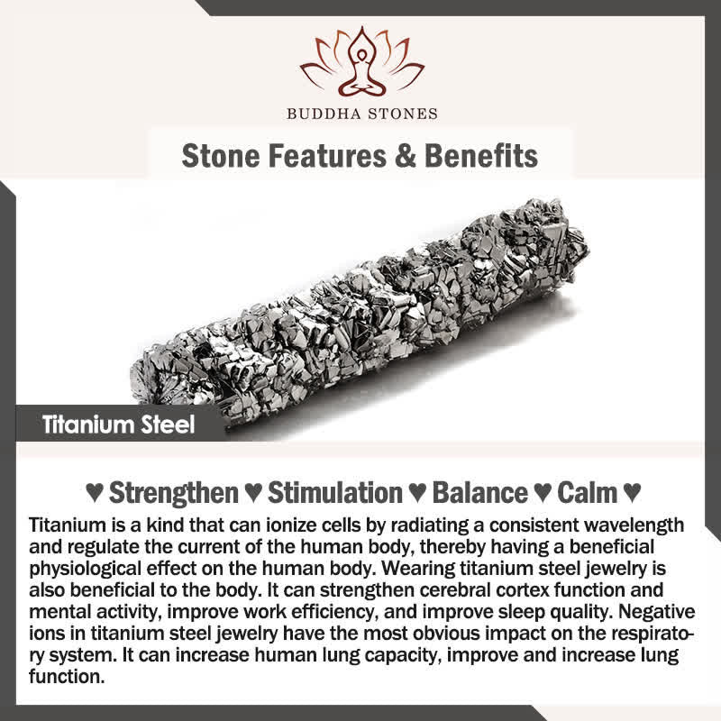 Buddha Stones Leather Double Layer Titanium Steel Balance Magnetic Buckle Bracelet - image 5