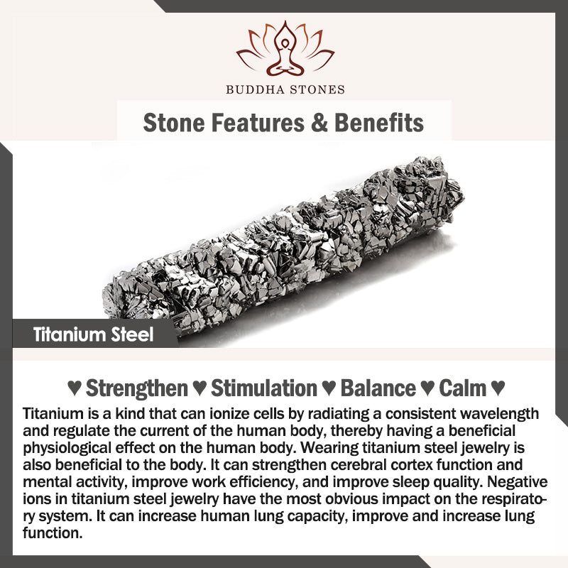 Buddha Stones Yin Yang Titanium Steel Cuff Balance Couple Ring - image 6