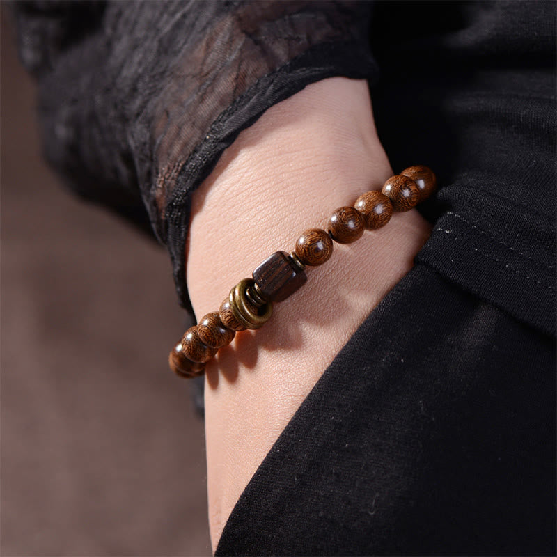 Buddha Stones Phoebe Zhennan Wood Spirituality Bracelet - image 1