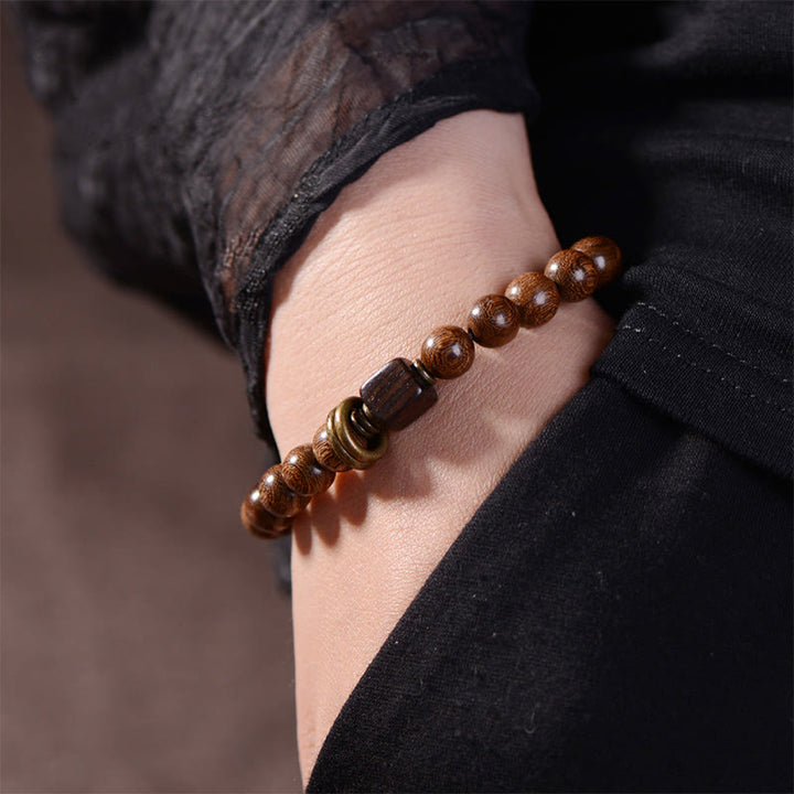 Buddha Stones Phoebe Zhennan Wood Spirituality Bracelet - image 1