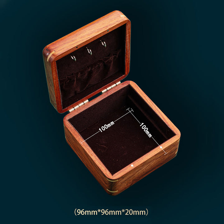 Antique Flower Leaf Handmade Rosewood Jewelry Storage Box Wooden Gift Organizer Box - image 16