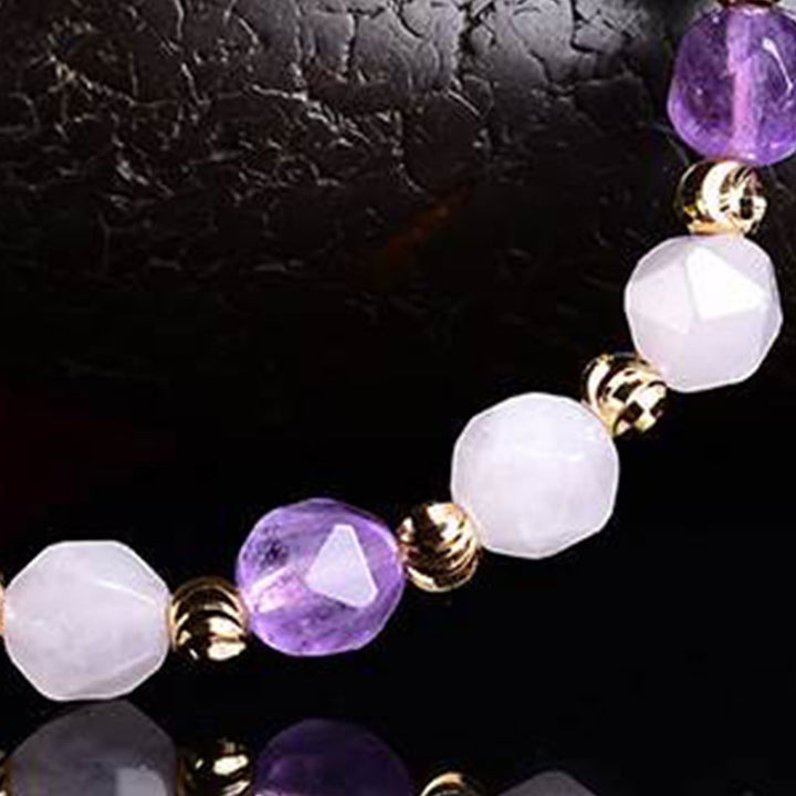Natural Amethyst Fortune Pixiu Charm Bracelet - image 5