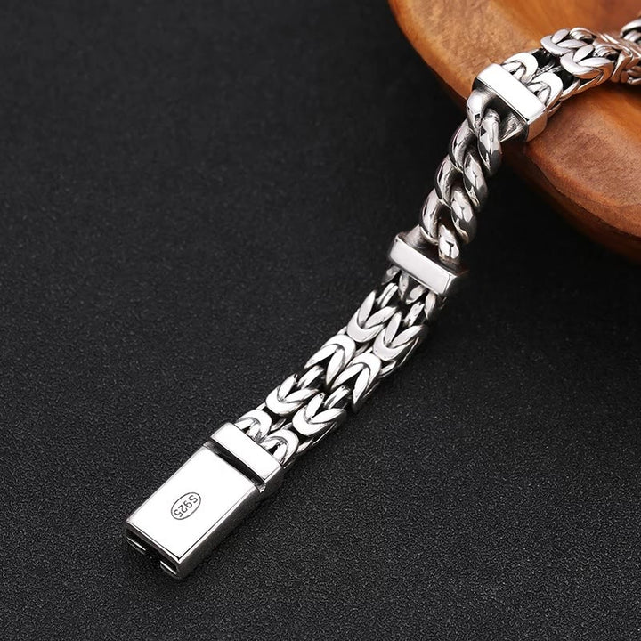 Buddha Stones Retro Chain Pattern Luck Healing Bracelet - image 4
