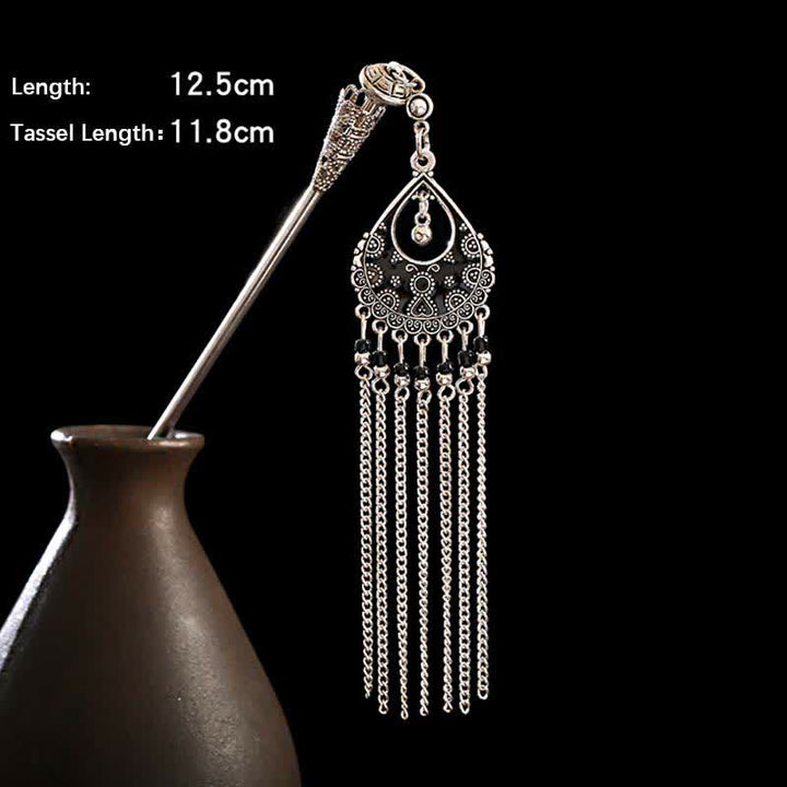 Water Drop Lily of the Valley Flowers Tassels Confidence Hairpin - image 33