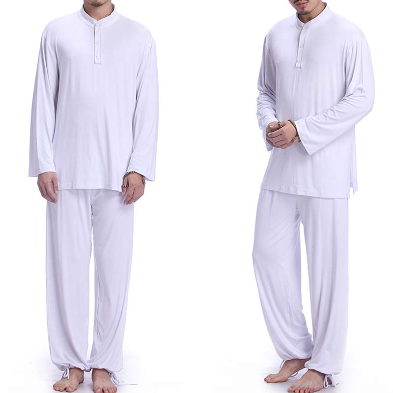 Buddha Stones Meditation Prayer Spiritual Zen Tai Chi Practice Yoga Clothing Men's Set - image 16