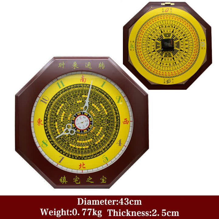 Feng Shui Bagua Map Balance Energy Map Wall Clock - Bagua Map&Wall Clock 43cm - image 17
