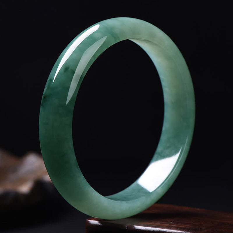 Buddha Stones Jade Abundance Luck Healing Bangle Bracelet - image 2
