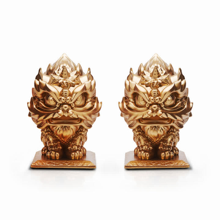 Buddha Stones Lion Statue Strength Resin Home Office Decoration - image 12
