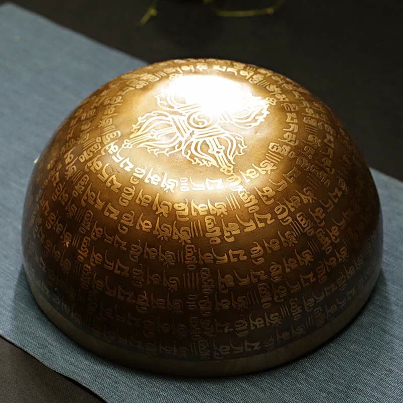 Sutra Singing Bowl Handcrafted for Healing and Meditation Positive Energy Sound Bowl Set - image 8