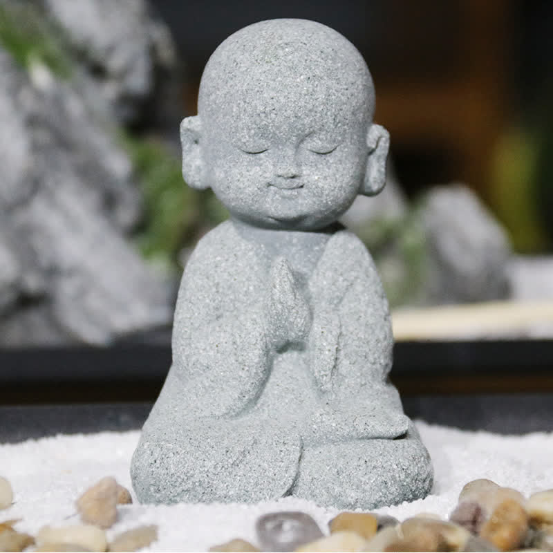 Buddha Stones Meditation Prayer Buddha Statue Compassion Home Decoration - image 1