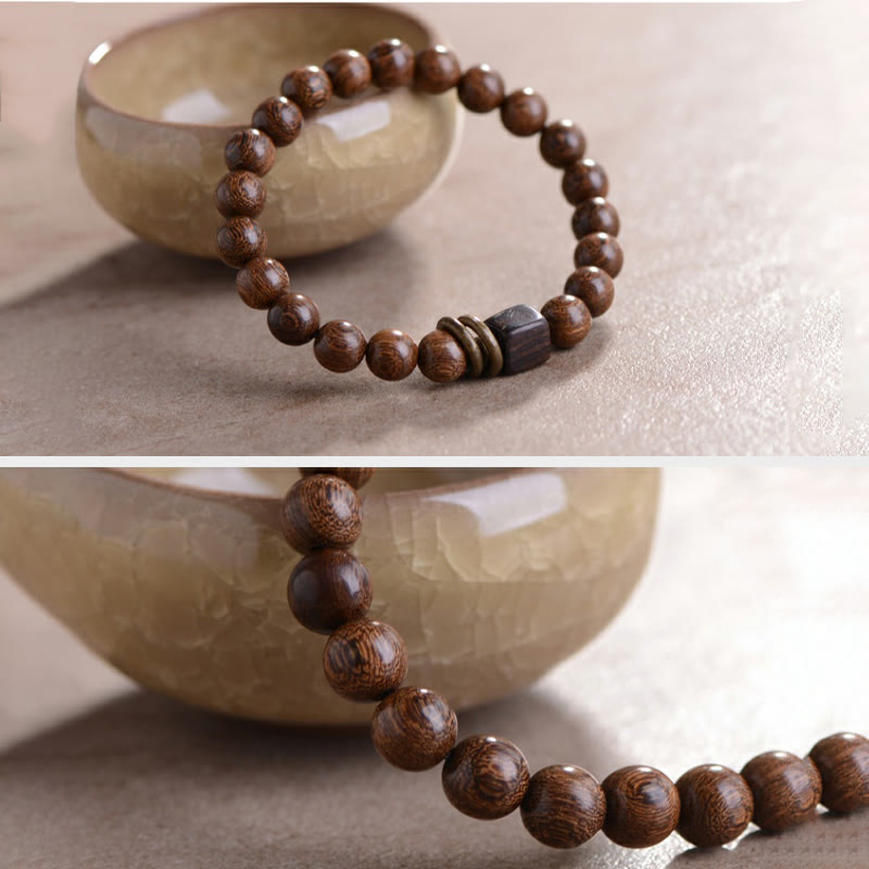 Buddha Stones Phoebe Zhennan Wood Spirituality Bracelet - image 4