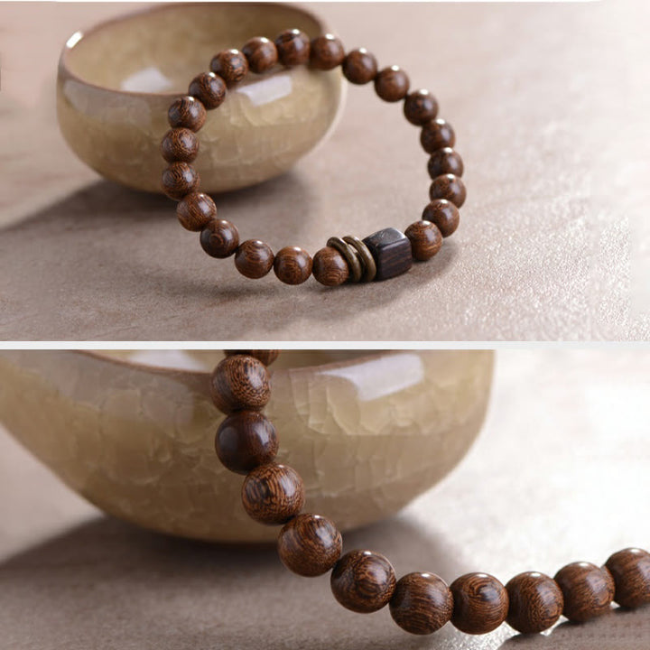 Buddha Stones Phoebe Zhennan Wood Spirituality Bracelet - image 4