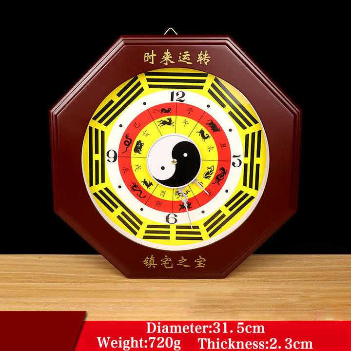 Feng Shui Bagua Map Balance Energy Map Wall Clock - Bagua Map&Wall Clock&Chinese Zodiac 30cm - image 10