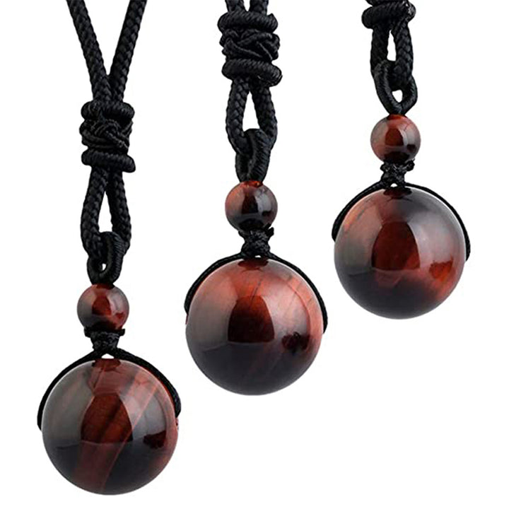 Buddha Stones Tibetan Tiger's Eye Protection Necklace - image 3