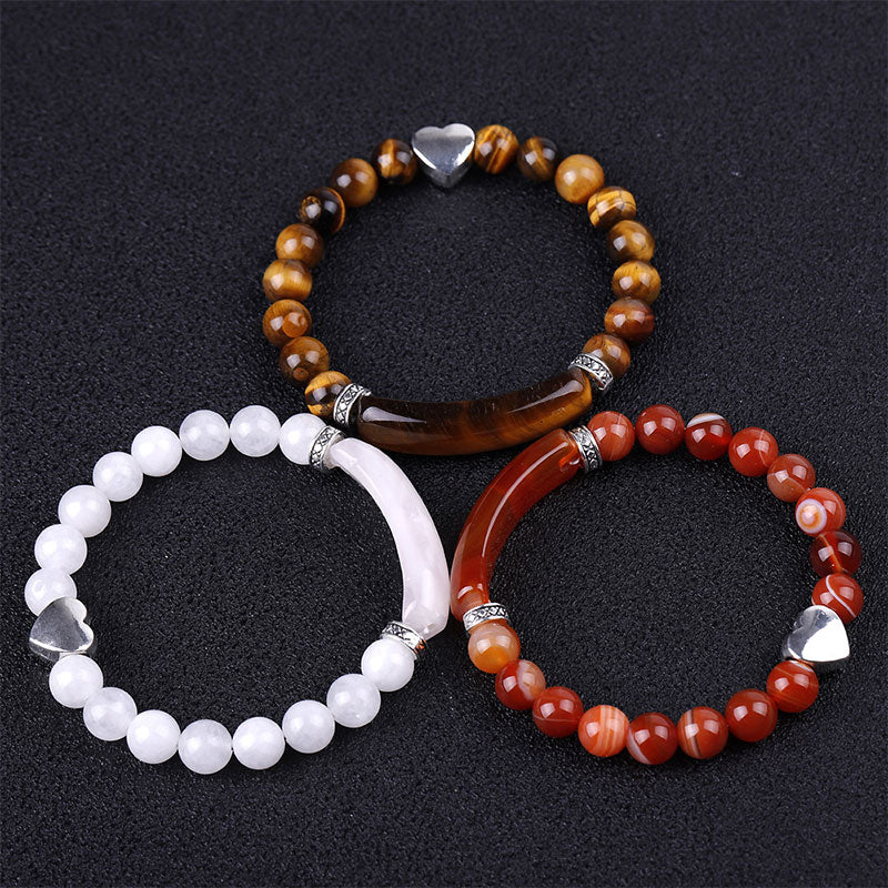 Buddha Stones Natural Crystal Beads Unisex Heart Bracelet - image 14