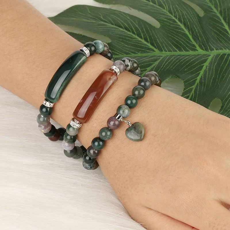 Buddha Stones Natural Quartz Love Heart Healing Beads Bracelet - image 8