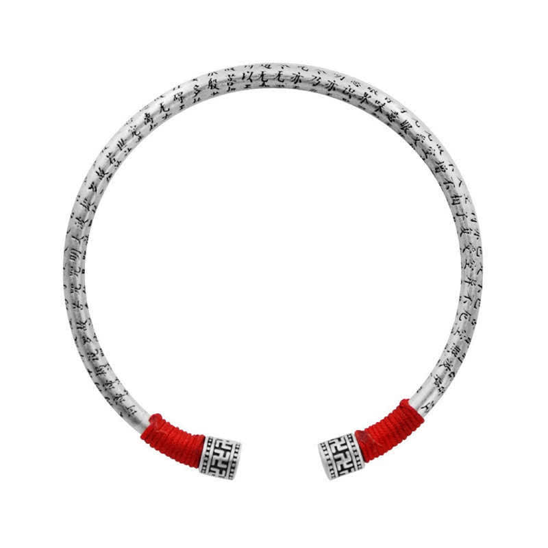 Buddha Stones Tibet Om Mani Padme Hum Luck Red String Bracelet Bangle - image 9