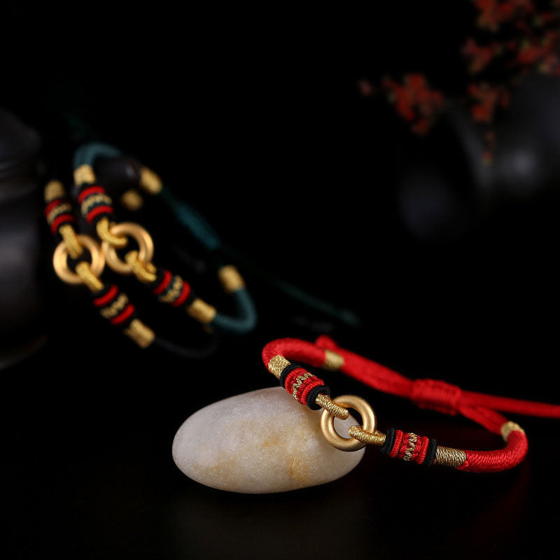 Buddha Stones FengShui Lucky Red String Couple Bracelet - image 7