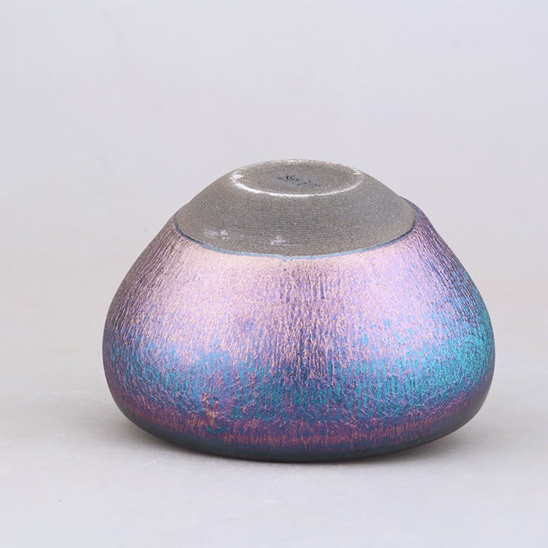 Buddha Stones Handmade Aurora Rainbow Design Chinese Jianzhan Ceramic Teacup Tenmoku Kung Fu Tea Cup - image 4