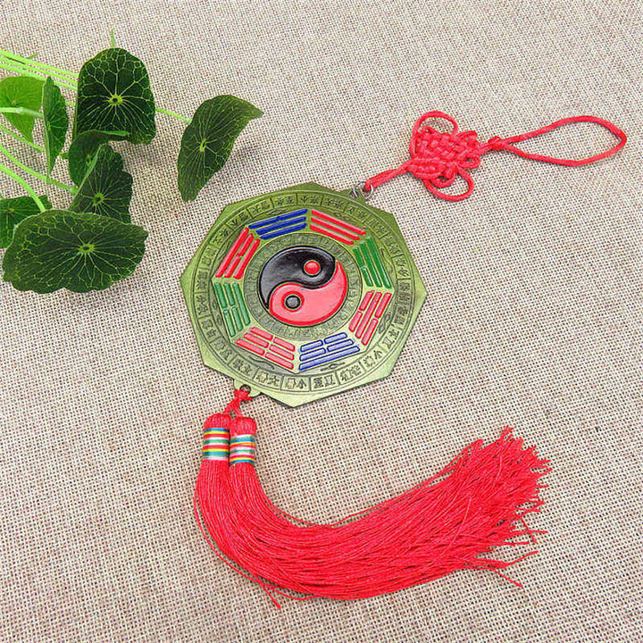 Feng Shui Bagua Map Chinese Knotting Harmony Energy Map Mirror - image 18