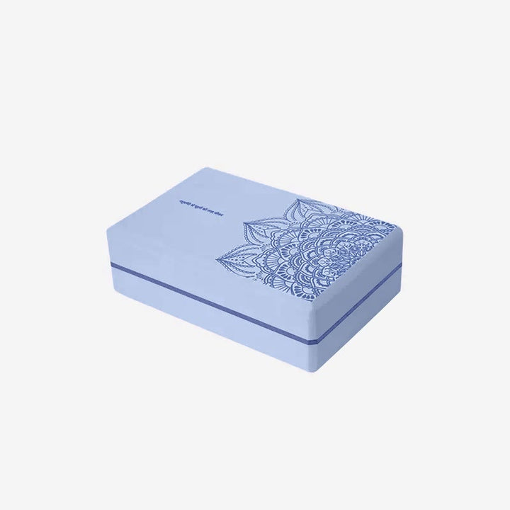 Buddha Stones Tibetan Mandala Mindful Soft Non-Slip Foam Yoga Block - Blue Mandala - image 9