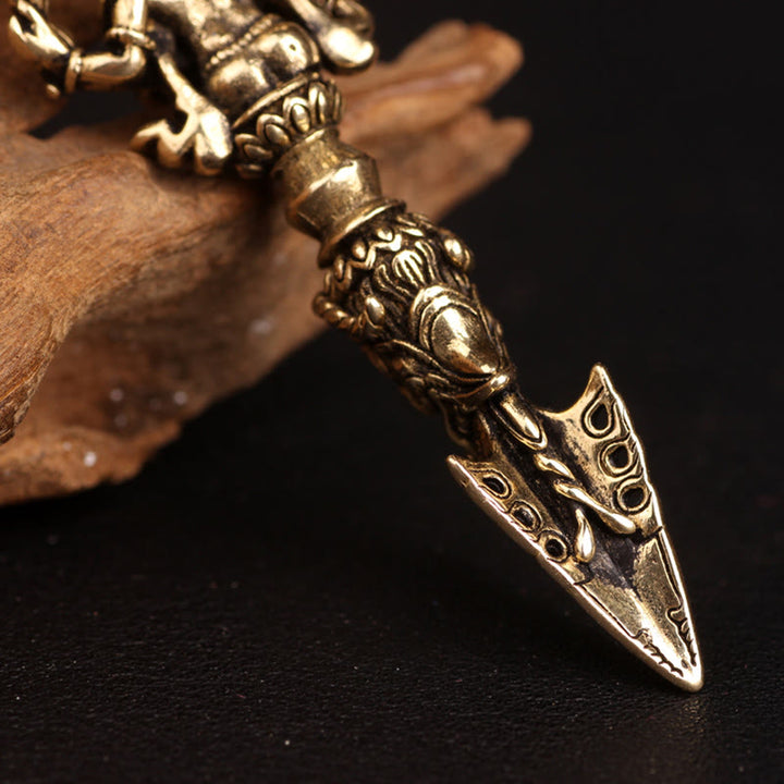 Buddha Stones Tibetan Ganesh Ganpati Elephant God of Wealth Dorje Vajra Spiritual Power Necklace Pendant - image 5