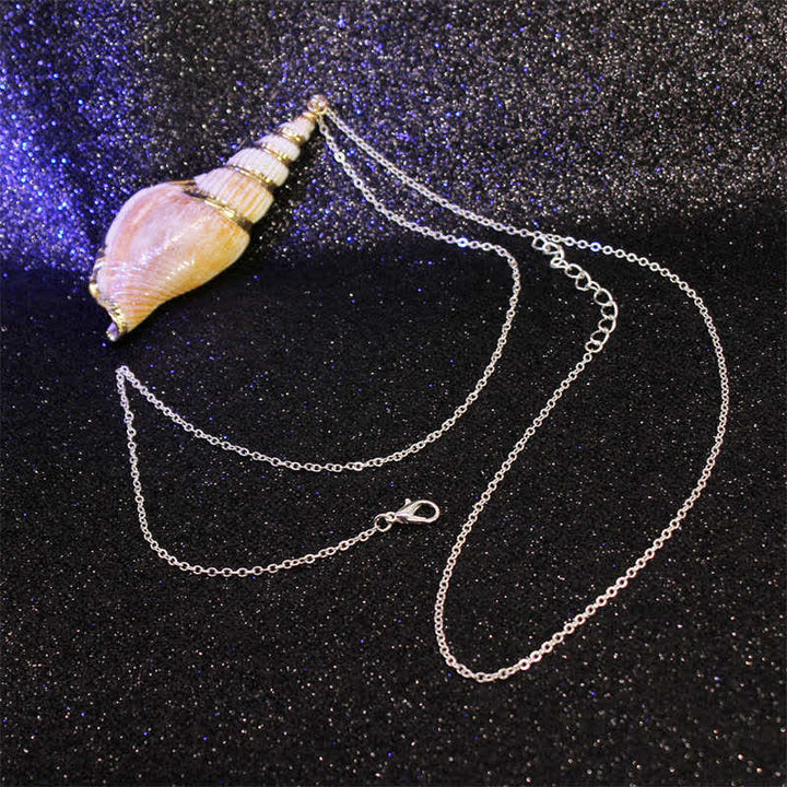 Natural Shankha Conch Shell Seashell Lucky Necklace Pendant - image 14