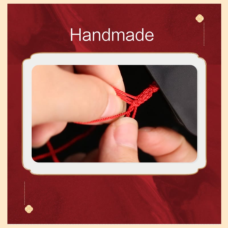 Buddha Stones 999 Sterling Silver Chinese Zodiac Natal Buddha Red Rope Luck Strength Handcrafted Kids Bracelet - image 10
