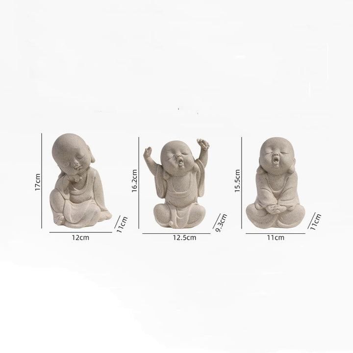 Buddha Stones Tibetan Meditation Buddha Monk Blessing Serenity Resin Home Decoration - image 10