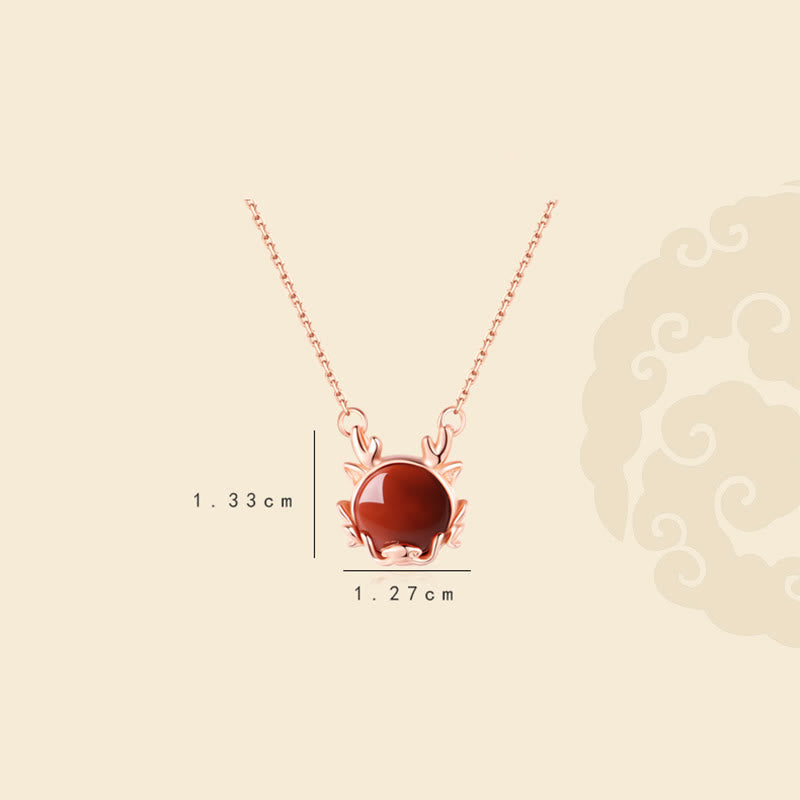 ❗❗❗A Flash Sale- Buddha Stones 925 Sterling Silver Year of the Dragon Cinnabar Red Agate Dragon Protection Bracelet Necklace Pendant Earrings Ring - image 10