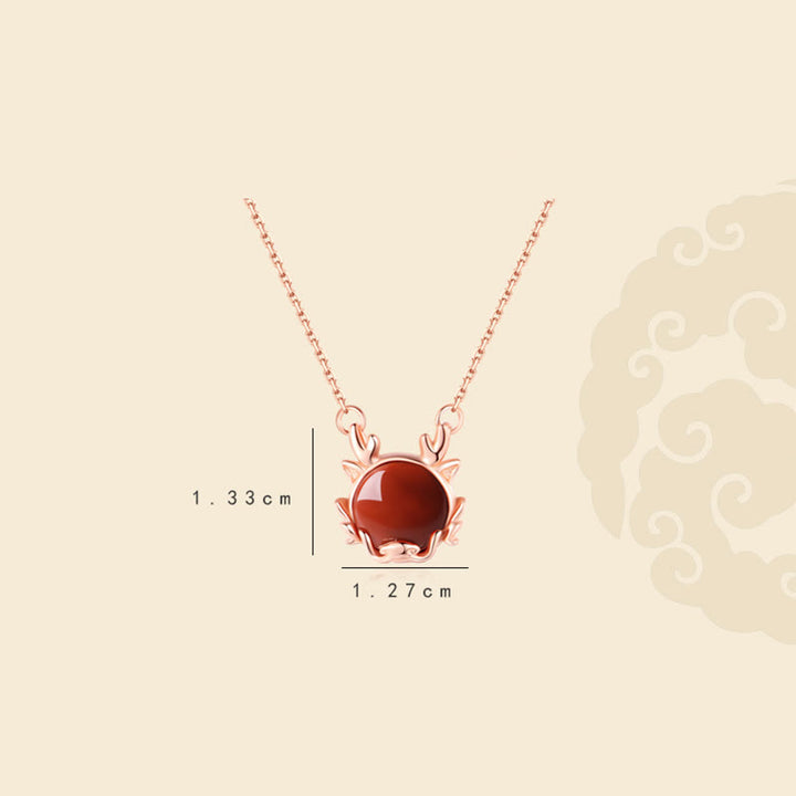 ❗❗❗A Flash Sale- Buddha Stones 925 Sterling Silver Year of the Dragon Cinnabar Red Agate Dragon Protection Bracelet Necklace Pendant Earrings Ring - image 10