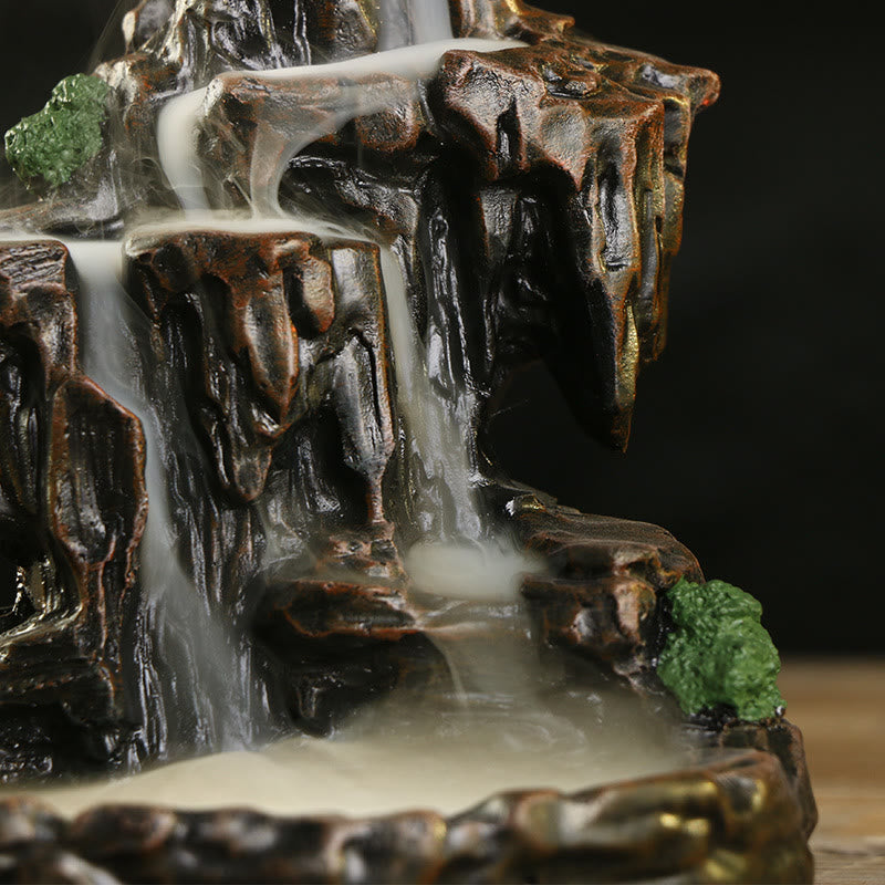 Buddha Stones Waterfall Backflow Incense Burner Mountain Tower Incense Holders - image 4