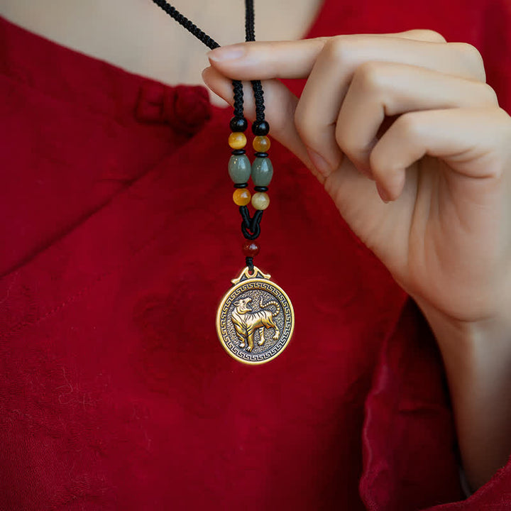 12 Chinese Zodiac Blessing Wealth Fortune Necklace Pendant - image 9
